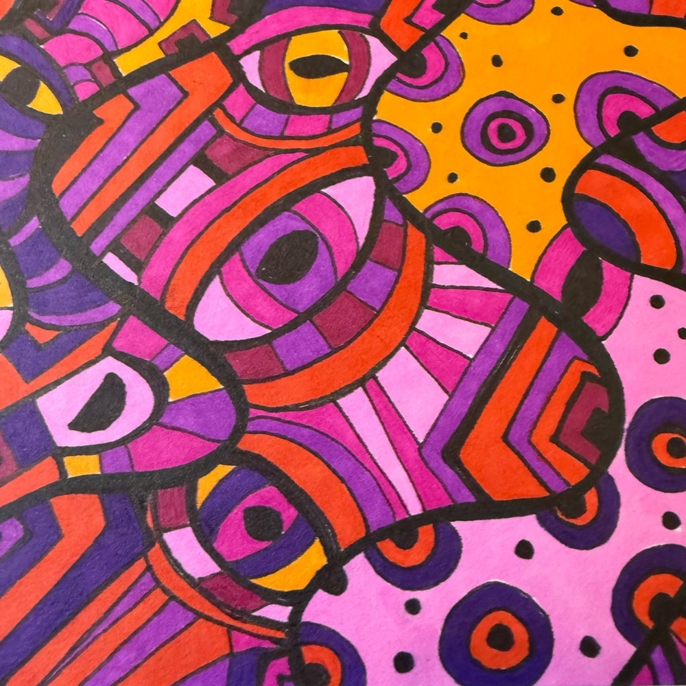 Original Intuitive Abstract Drawing - Picture 5 of 6